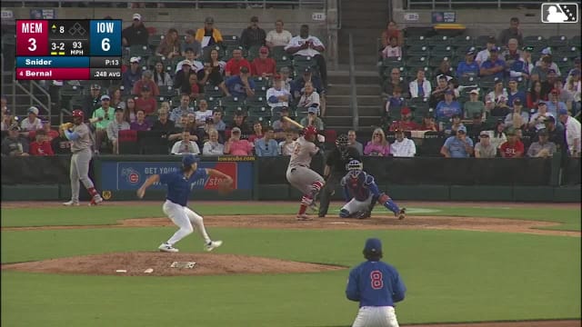 Leo Bernal homers (5) on a fly ball to right field.