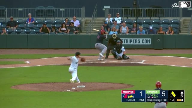 Leo Bernal homers (10) on a fly ball to right center field. Nolan Gorman scores. Joshua Báez scores.