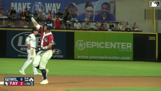 Frederi Montero hits first Warbirds home run