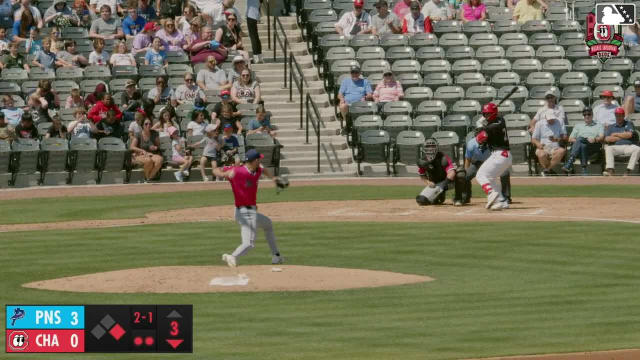 Leo Balcazar homers (4) on a fly ball to right center field. Carlos Jorge scores.