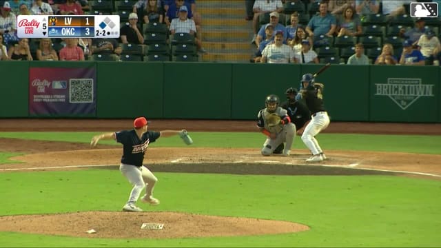 Zach Ehrhard singles on a line drive to center fielder Brayan Buelvas. Alex Freeland scores.