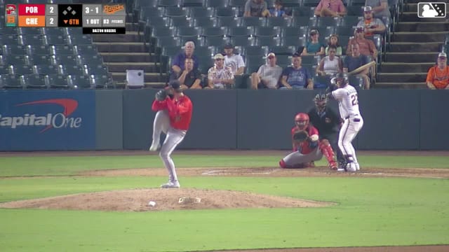 Ethan Anderson homers (19) on a line drive to left field.