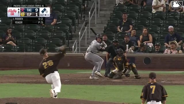 Brock Rodden homers (3) on a fly ball to center field. Alejo Lopez scores. Brennen Davis scores.