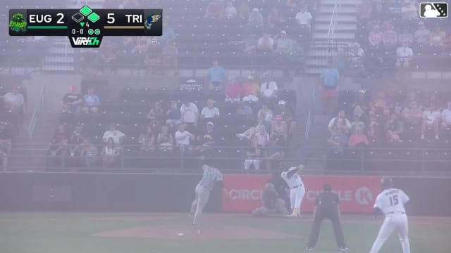 Randy De Jesus homers (12) on a fly ball to right center field. Jake Munroe scores. Matt Coutney scores.