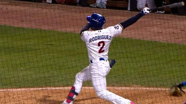 Emmanuel Rodriguez homers and collects three hits