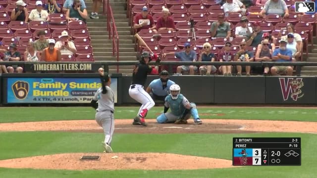 Eric Bitonti homers (14) on a fly ball to right center field.
