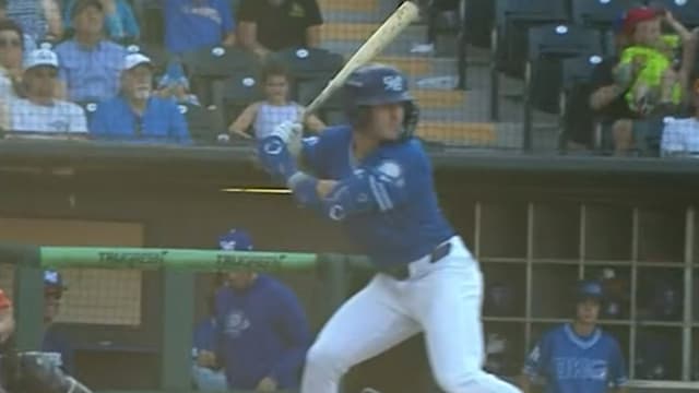 Zach Erhard's two-homer game vs. River Cats