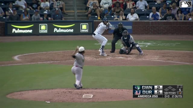 Jacob Melton homers (3) on a line drive to center field.