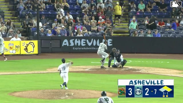 Edward Florentino doubles (16) on a fly ball to center fielder Kenni Gomez. Shalin Polanco scores. Wyatt Sanford to 3rd.