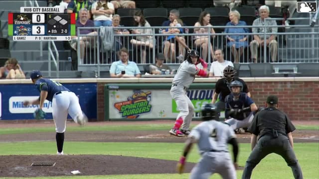 Eric Hartman doubles (11) on a sharp line drive to right fielder Maxton Martin. Isaiah Drake scores. John Gil to 3rd.