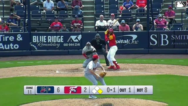Raylin Heredia homers (6) on a line drive to left center field. Aroon Escobar scores.