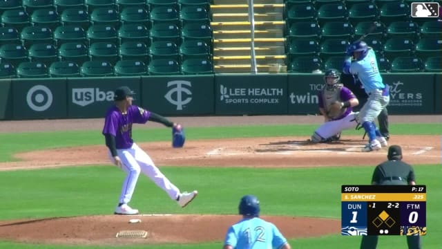 Charlee Soto In play, run(s) to Juan Sanchez