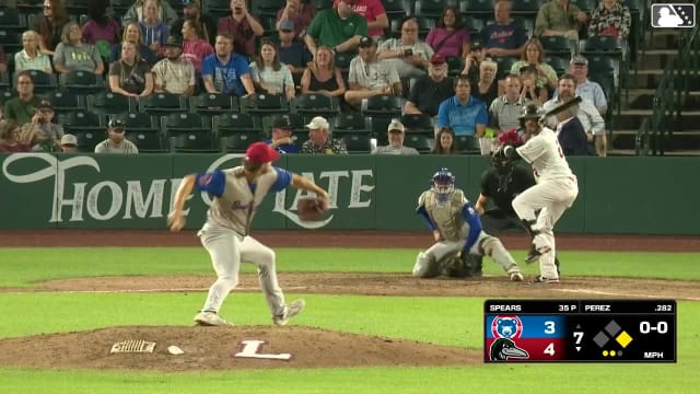 Nico Perez homers (9) on a fly ball to left field. Emil Morales scores.