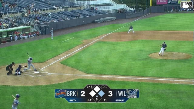Aidan Smith's third consecutive game with a home run