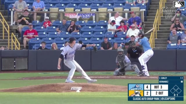 Dean Curley homers (6) on a fly ball to left field.