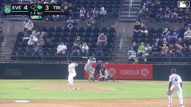Jonny Farmelo doubles (5) on a line drive to right fielder Randy De Jesus. Anthony Donofrio scores.