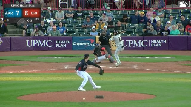 Alfonsin Rosario homers (11) on a fly ball to left center field.