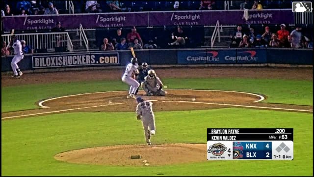 Braylon Payne homers (1) on a fly ball to right center field.