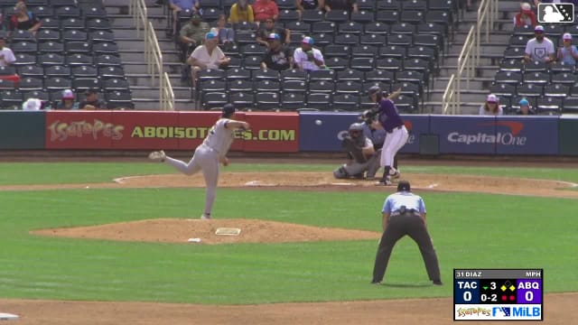 Jhonathan Díaz In play, run(s) to Charlie Condon