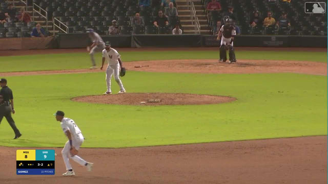 Jake Cook singles on a ground ball to second baseman Kyle DeBarge. Kade Snell scores. Harrison Feinberg out at home, second baseman Kyle DeBarge to first baseman Kyle West to catcher Jack O'Dowd.