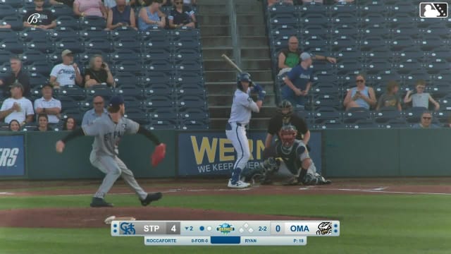 Carson Roccaforte homers (3) on a fly ball to right field.