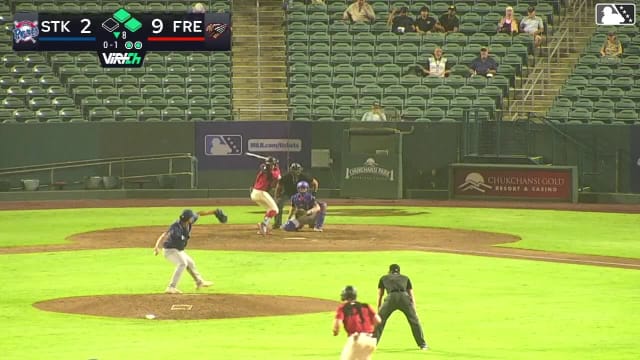 Juan Martinez singles on a line drive to center fielder Drew Burress. Daniel Jackson scores. Jack Natili to 3rd.