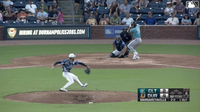 Korey Lee strikes out swinging.