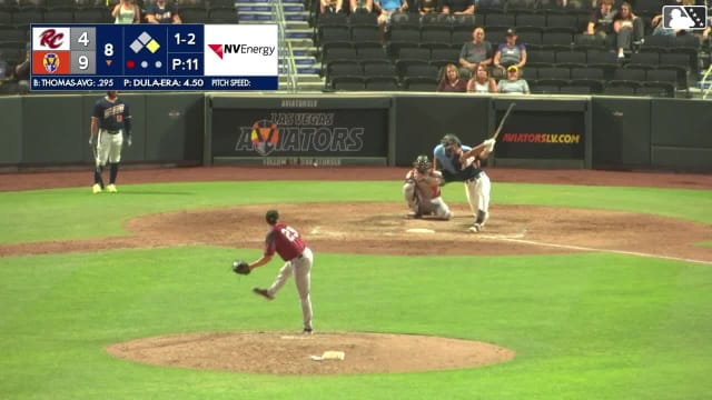 Colby Thomas rips a two-run homer