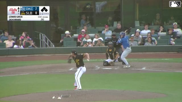 Zach Ehrhard singles on a ground ball to third baseman Pablo Reyes. Noah Miller scores. Griffin Lockwood-Powell to 3rd. Alex Freeland to 2nd.