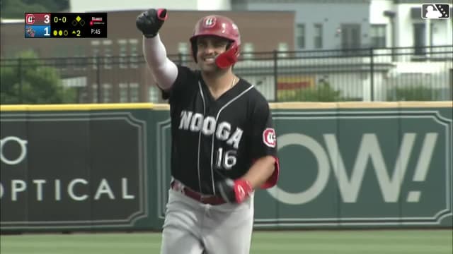 Sal Stewart's two-run homer 