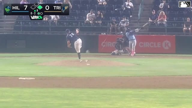 Yassel Soler homers (11) on a line drive to left center field. Jose Alpuria scores.