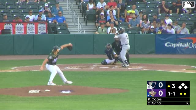Jace Avina homers (18) on a fly ball to left center field.