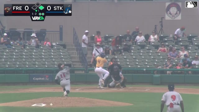 Breyson Guedez homers (5) on a fly ball to right center field. Nate Nankil scores.
