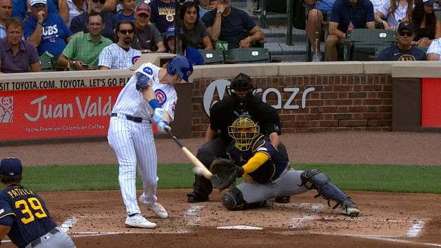 Caissie hits two-run single for first career RBIs