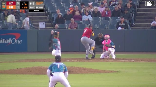 Omar Alfonzo homers (2) on a fly ball to left field. Jack Brannigan scores.