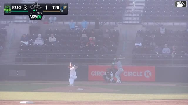 Lisbel Diaz homers (6) on a fly ball to left center field.