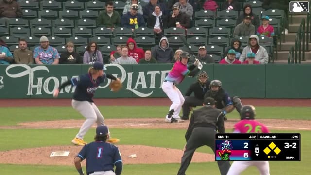 Charles Davalan doubles (9) on a line drive to right fielder Luis Castillo. Jose Izarra scores. Jose D. Hernandez scores. Gio Cueto scores.