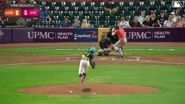 Jace Avina homers (20) on a fly ball to right center field.