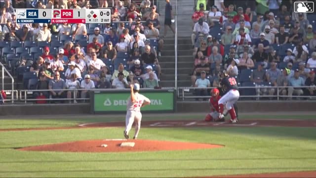 Henry Godbout homers (2) on a fly ball to left field. Jack Winnay scores.