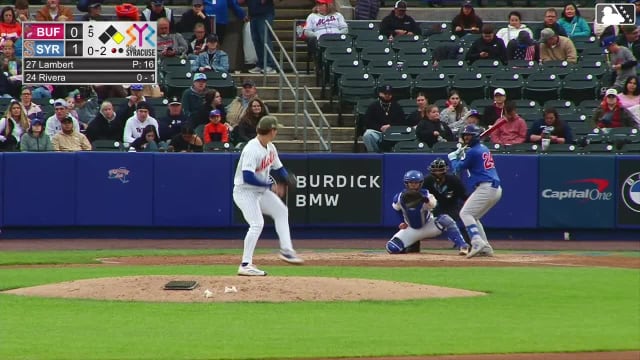 Josh Rivera strikes out swinging.