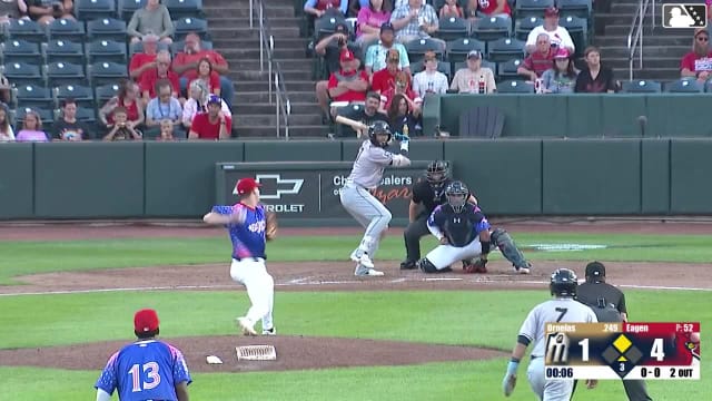 Tirso Ornelas singles on a line drive to left fielder Josiah Ragsdale. Anthony Vilar scores.