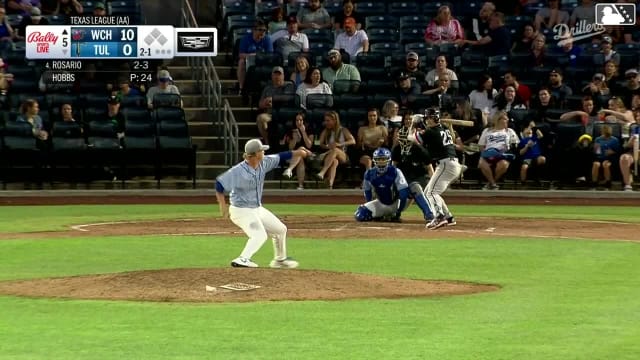 Kala'i Rosario homers (9) on a fly ball to left field.