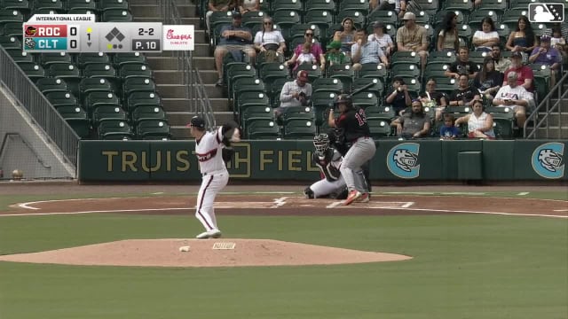 Yohandy Morales homers (17) on a fly ball to left field.