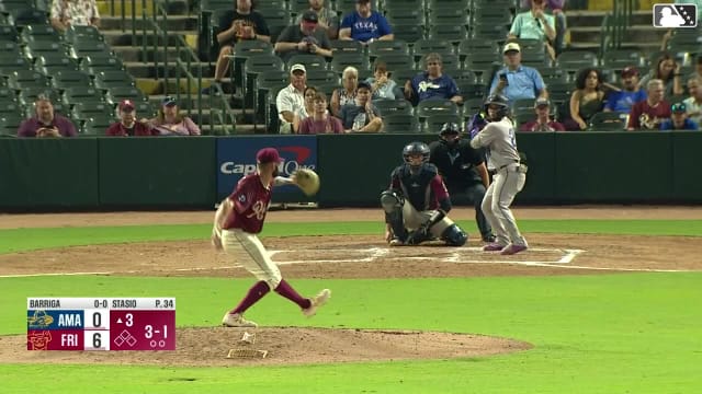 Alberto Barriga homers (1) on a fly ball to left center field.