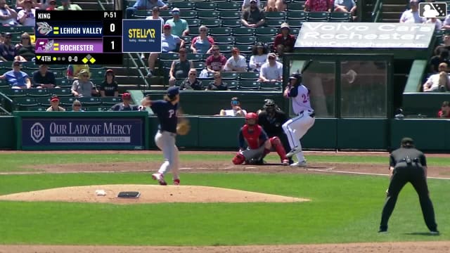 Chuck King In play, run(s) to Andrew Pinckney