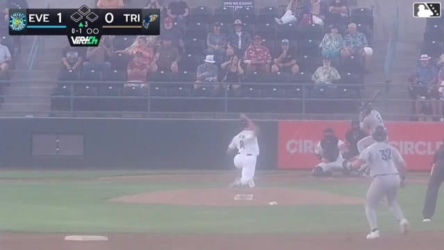 Korbyn Dickerson singles on a line drive to center fielder Hayden Alvarez, deflected by pitcher Dylan Jordan. Luke Stevenson scores.