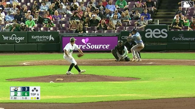 Luke Hill homers (8) on a fly ball to right center field.