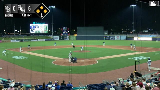 Billy Carlson singles on a ground ball to center fielder Alexey Lumpuy. Adrian Gil scores. Jaden Fauske scores. Matthew Boughton to 3rd. Billy Carlson to 2nd. Throwing error by center fielder Alexey Lumpuy.