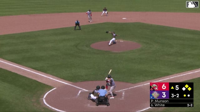 Mason White homers (3) on a fly ball to right field. Brooks Brannon scores. Ronald Rosario scores.