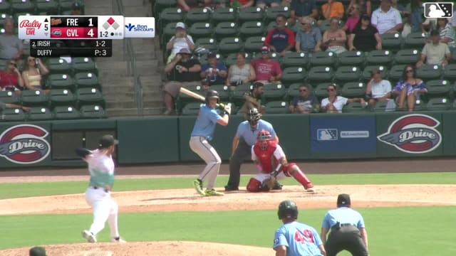 Ike Irish homers (14) on a fly ball to right field. Edwin Amparo scores.